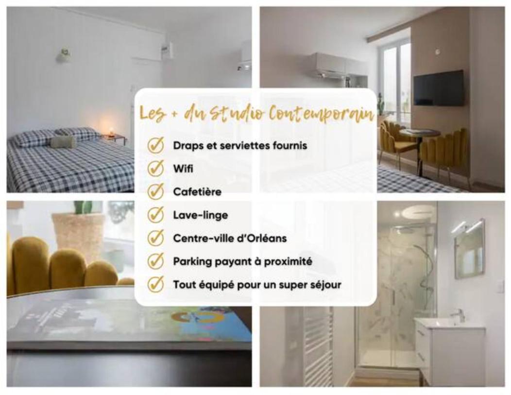 Apartamento Studio Contemporain A Deux Pas De La Cathedrale Orléans Exterior foto